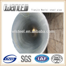 Astm a106 grade b tubo de acero corrugado de gran diámetro para fluidos